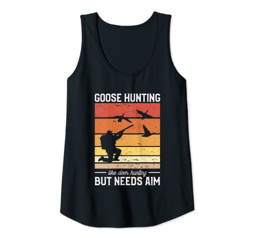 Femme Chasse à l'oie comme la chasse au cerf mais doit viser l'oiseau d'eau Débardeur