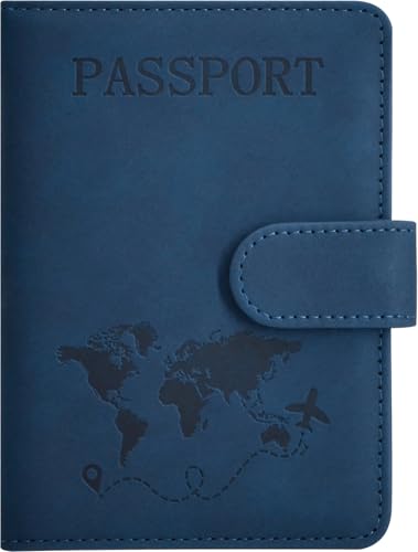 Passport Holder, Passport Cover with Credit Card Slot and Boarding Pass Slot Combo, Passport Wallet...