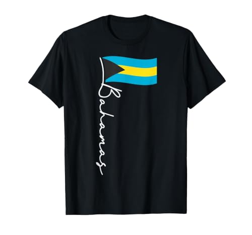 Bahamas Flag Vacation Bahamian Pride Bahamas T-Shirt, Men, Black, 3X-Large