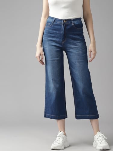 Image of GUTI Womens High Rise Crop Length Jeans()