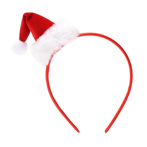 ZEYER Christmas Headband Red Hat Hairbands Cute Design Christmas Party Decoration Hair Bands Birthday Party for Women