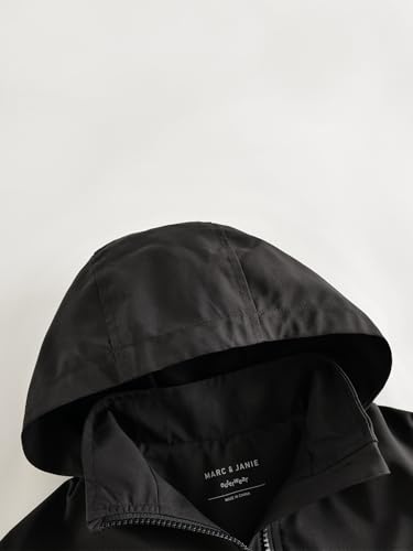 marc & janie Girls Batwing Sleeve Full Zip Hoodies Soft Long Sleeve Hooded Jacket Outerwear 2501264