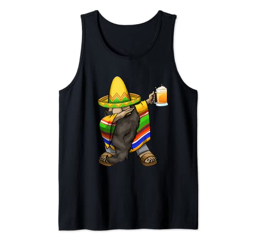 Poncho mexicain cinco de Mayo Sombrero Beer Débardeur