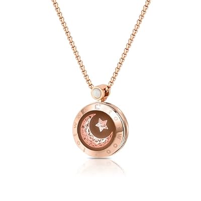 Long Distance Touch Necklace for Couples, Vibration & Light Up Smart Love Jewelry, Long Distance Relationship Gifts for Girlfriend Boyfriend Her Him, One-to-One Bluetooth Pairing via the Companion App