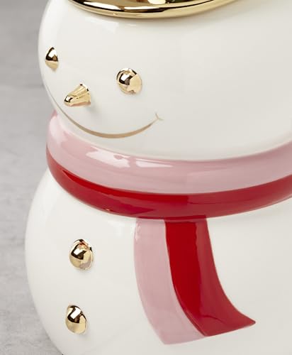 Image of kate spade new york Be Jolly Holiday Collection, Snowman Cookie Jar
