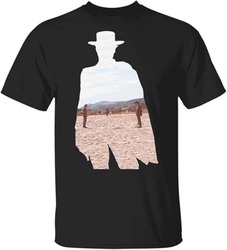 KIRWHZLZI The Good The Bad and The Ugly Clint Eastwood T-Shirt Size XXXL Black