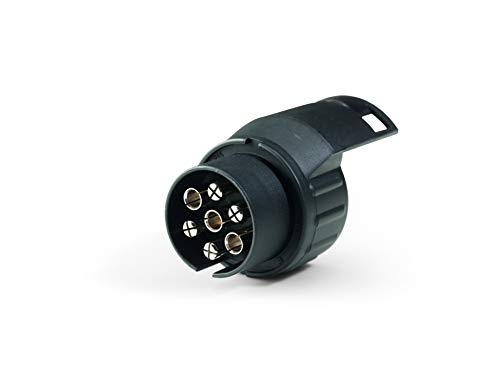 Westfalia Adapter 7- auf 13-polig – Für die Verbindung von PKW bzw. Anhängerkupplung mit 7-poliger Steckdose auf Anhänger mit 13-poligem Stecker – Bild 3