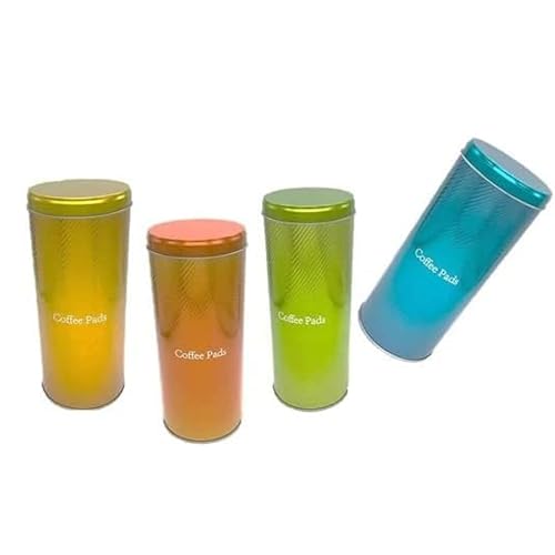 WAK 61001 Coffee Metalldose Time I 4fach sortiert, 4Stück mit Padlifter