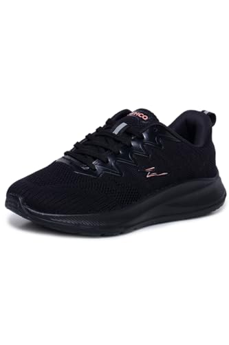 Image of ATHCO Womens Vegas Running Shoes for Woman with Soft Flexible Memory Foam Women's Shoes for Walking Gym Training,Casual, Sports, Lightweight Lace up Athletics Slipon Running Shoes for Ladies & Girls