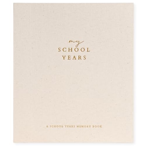 Peachly - Peachly My School Years Memory Book for Kids & School Photo Album – School Picture Photo Album Childhood Memory Book - School Keepsake Organiser School Days