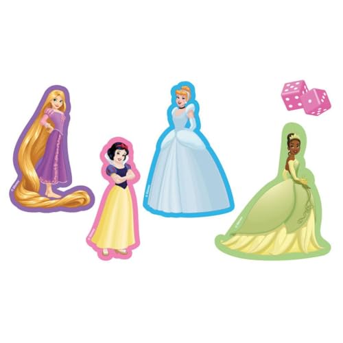 Disney Prinzessinnen Schlangen und Leitern Traditionelles Brettspiel, Prinzessinnenschlangen und Leitern, Spiel für Kinder und Familie, für 2–4 Spieler, ab 4 Jahren – Bild 5