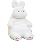 ARELUX Giant 22in Big Rabbit Plush Large Stuffed Animal Hugging Pillow: Soft Jumbo Sleeping Body Warm Fluffy Pillow Adorable Chubby Plushie Toy Gifts for Boys Girls