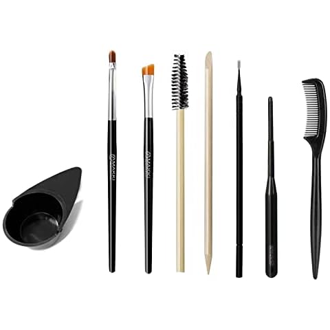 8 PCS SMALL TINTING APPLICATION SET MIXING DISH BOWL FOR EYELASH EYEBROW TINT DYE MIX BRUSH STICK BOWL Cover