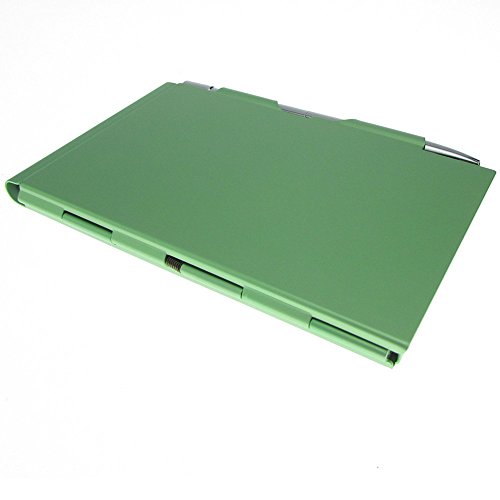 Cmxsevenday C68809 Pocket Size Aluminium Alloy Memo Pad Holder, With Ball Point Pen - Light Green #TOP5