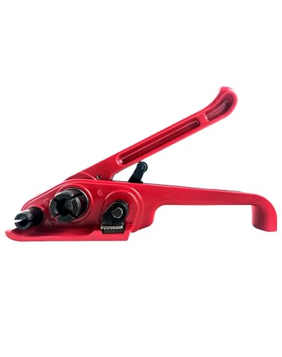 QWORK® 2 Stücke Manuelles Umreifungsgerät, für 13mm-19mm PP/PET Kunststoffspanner Umreifungsband Kit