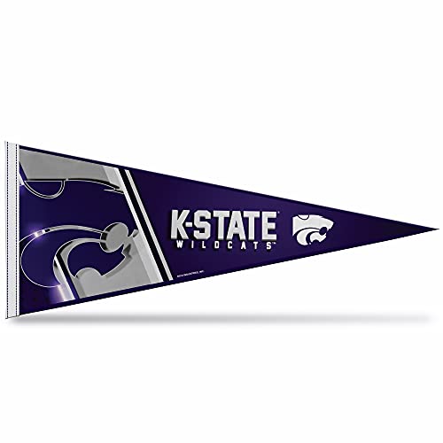 Rico Industries NCAA Kansas State Wildcats - KSU Primary 12" x 30" Felt Wall Décor Pennant - Great for Home/Bed Room/Man Cave Décor