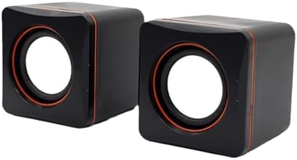 Space Saving Computer PC Small Stereo Loudspeaker Laptop Desktop Power Loudspeaker Sound Box USB Corded Home Computer Speakers