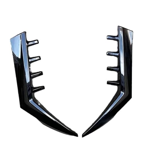 2 Pcs Car Rear Window Side Spoiler Body Kit Trim Wing Canards Splitter Compatible for VW Golf 8 MK8 GT-I GTD TSI TD Pro GT-I Rline 2020-2023(Gloss Black)