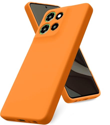 Image of DIZORO Microfiber Candy Case Compatible for Motorola Edge 50 5g Smooth Touch Cushion Liquid Soft Silicone Gel Rubber Phone Cases Non-Slip Full Body Protective Shockproof Back Cover (NEw Coral)