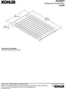 KOHLER K-5542-0 Prolific Multipurpose Grated Rack, Dish Rack, Defrosting Rack, Dishwasher Safe, White image 4
