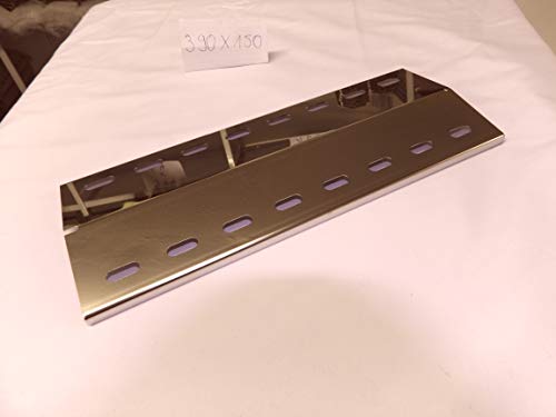 Hz1BBQde Piezas de repuesto de acero inoxidable de fábrica Stollenwerk de acero inoxidable V2A y V4A, rejilla de parrilla para Landmann 12739 Design (390 x 140 x 1 mm, distribuidor de llama V4A)