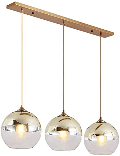 Lustre LED au design épuré en verre soufflé pour un éclairage de salon chic