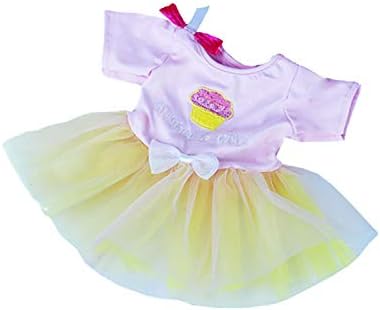 Birthday Girl Cupcake Dress Outfit Fits Most 14" - 18" Build-a-Bear and Make Your Own Stuffed Animals image 2