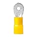 Ancor 222253 Marine Grade Electrical Nylon Insulated Double Crip Funnel Entry Ring Terminals with Insulation Grip (4-Gauge, Size 10 Screw, 100-Pack)