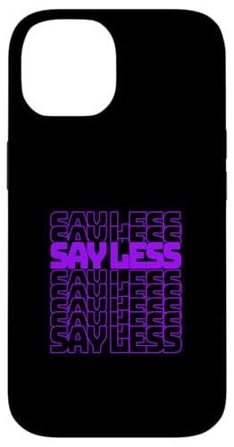 Purple Color Say Less-v2 �p�[�v���O���t�B�b�N �X�}�z�P�[�X iPhone 14 �p