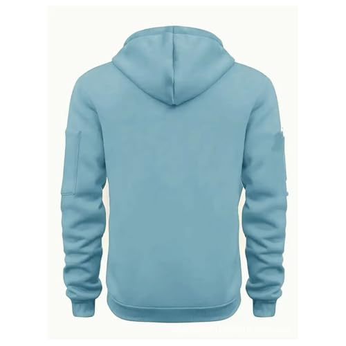 Sweat à capuche tactique grande taille 3XL confortable avec poches