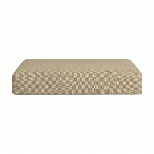 RSH DECOR: Foam Ottoman Cushion | 21" x 17" x 4" | Performance Fabric | Water-Resistant | Outdoor Replacement Cushion for Patio Furniture | Made in USA (Trixie Wicker)