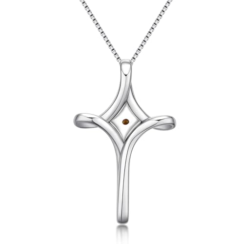 TwoAnts Mustard Seed Necklace 925 Sterling Silver Faith Hope Love Pendant Necklace Inspirational Religious Necklace Christian Jewelry Gift for Women
