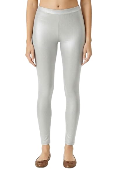 Women's Shimmer Leggings | Nylon Stretch Fabric | Slim Fit | Soft & Comfortable Elastic Waist | Full Length-picture-51