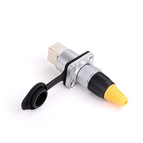 Conector RJ-45 macho hembra para red CAT con protector de carcasa de metal A1030 de chasis 5