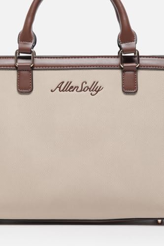 Image of Allen Solly Allen Solly Women Brand Logo Printed Textured Laptop Handbag