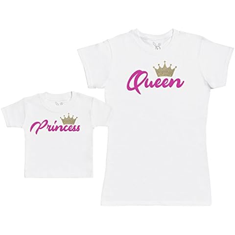 Princess & Queen Matching Mum & Baby T-Shirt Set Cover