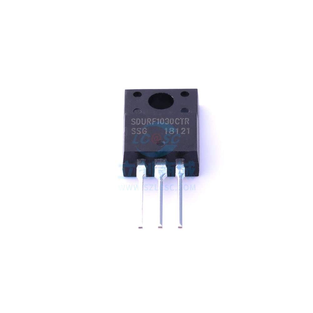 2 PCS Diode SDURF1030CT – 300V 5A, 950mV, ITO-220AB Package, Fast Recovery Rectifier