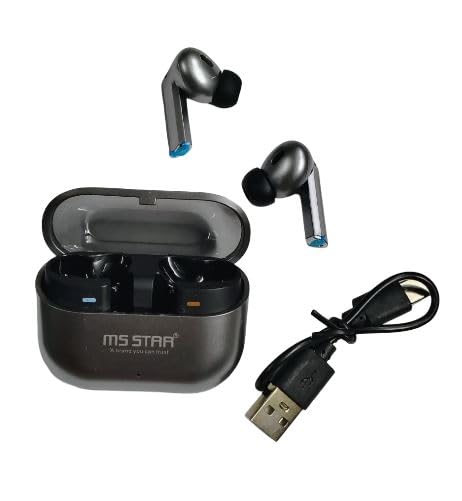 Image of MS Star- Buds HI-FI True Wireless Bluetooth 5.4 Earbuds with Mic, Touch Control & Charging Case