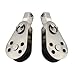 Pack of 2 Pulley Blocks for Cranes, Heavy Duty Made of Corrosion-Resistant 316 Stainless Steel for Cables and Ropes, Suitable for Marine, Chemical Plants and Industrial Applications