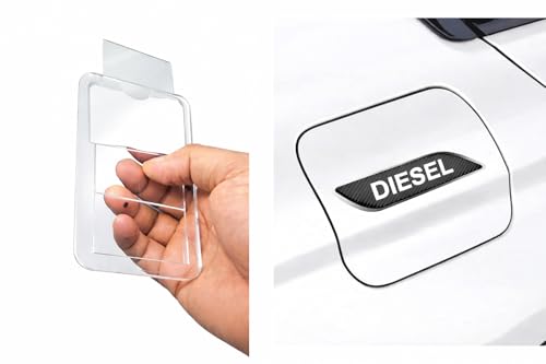 Image of AutokraftZ Card Holder for Car Windshield with Diesel Sticker| Transparent Cover | Access Cards - Strong Adhesive Sticker Mount, Easy Insert & Remove | Durable Anti-Slip Design for All 4-Wheelers