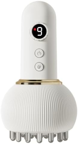 电动经络刷 Guasha Tool 刮痧仪通用揉腹仪揉肚 Portable Handheld Neck, Shoulder, Back Massager image 3