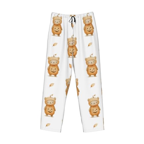 Pumpkin Halloween Mens Pajama Pants Cozy Lounge Baggy Lightweight Pj Pants Lounge Bottoms With Elastic Waist4