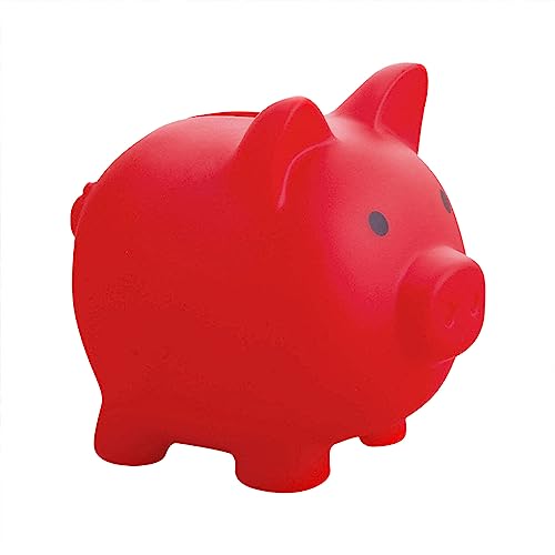 Grande tirelire en plastique en forme de cochon pour garçon et fille - Cadeau mignon - Créatif - Pour cartes bancaires - Banque en céramique - Ananas (rouge, C)