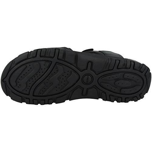 Geox Homme Uomo Sandal Strada A Sandales, Black, 39 EU