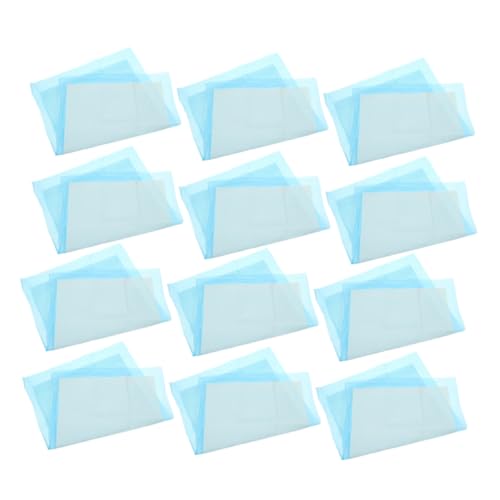 Happyyami 100 Piezas Cambiador desechable pañales para Perros pequeños Entrenamiento de Mascotas empapadores Perros pequeñas Almohadillas para Cachorros Suministros para Mascotas Sky-Blue