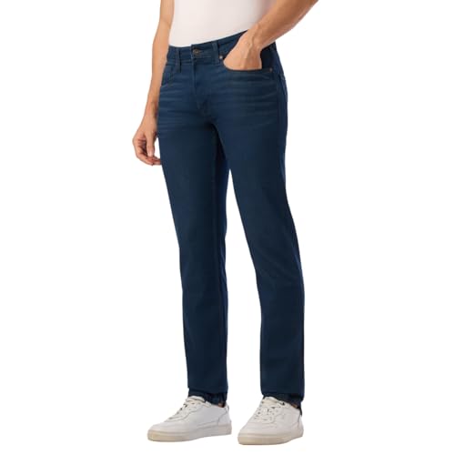 Image of Pepe Jeans Men's Straight Fit Jeans|Mid Rise |Stretchable Fabric| Jeans for Men | Available in Plus Size