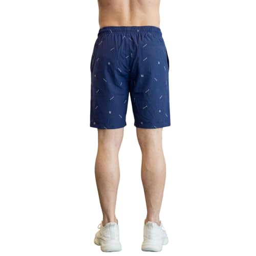 Image of FEEL TRACK Men Cotton Printed Shorts
