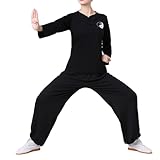 ▶ Tailles : L'uniforme de qigong est disponible en plusieurs tailles, de S à 6XL, avec un tableau de taille et de poids pour convenir aux pratiquants de différents types de corps.