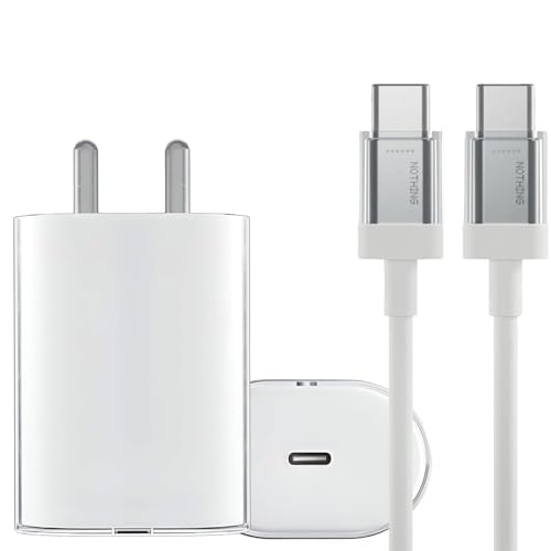 Image of Essri Original 45W Pd3.0 Charger Adapter&Original C To C Cable Complete Combo For Nothing Phone 2A / Phone 2 / Phone 1&Others With 6 Months Warranty