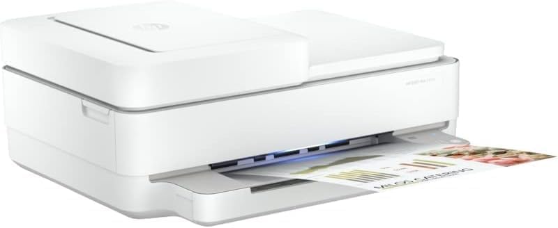 HP Envy 6452e Wireless Inkjet Color All-in-One Printer, Print Copy Scan, 35 Sheet ADF, 2-Side Printing, WiFi USB Connectivity, Instant Ink Ready, Home or Office Inkjet Printers, White (Renewed)